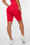 Red Peachy Scrunchie Shorts - for dame - Famme - Shorts