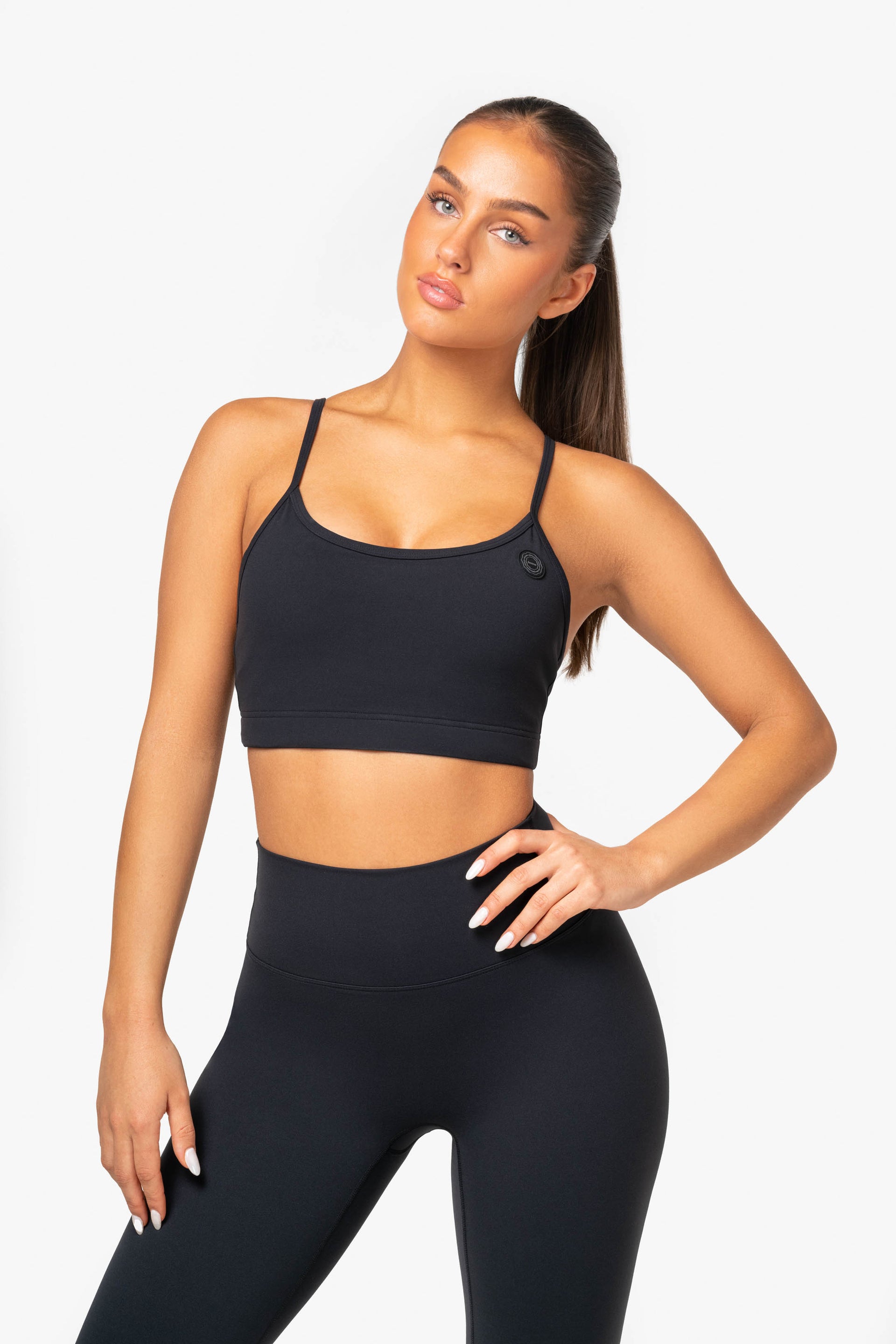 BOOTY Yoga bra - medium support BLACK  Womens Etam Sport Bras • Tango Aqui